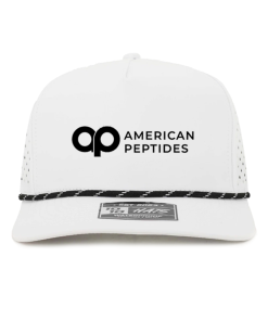 AP Performance Hat — White / Black Rope